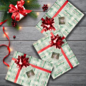 Groeten van het seizoen Gingham Christmas Ornament