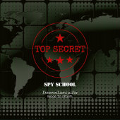 Gepersonaliseerde geheim agent retro zonnebril