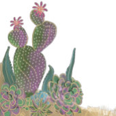 Sedona Cactus Flower Save the Date Kaart