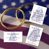 Koloniaal Amerikaans echtpaar Save-the-Date Briefkaart