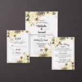 Sepia Roos - RSVP kaart (Personaliseer de collectie van deze zelfstandige maker.)