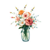 Sophisticated Black Floral Wine Menu Acryl Bord