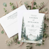 Serene Mountain Wedding Plaatskaartje (Personaliseer deze collectie van deze onafhankelijke maker. Test)