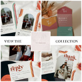 Retro Seventies Stripes Arch | Foto filmstrip Save The Date