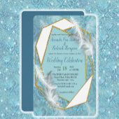 Blauwe groene zijderouten en witte veren kussen