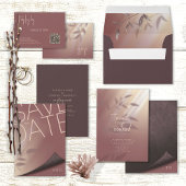 Wax Seal Wedding Accent Initialen Pecan ID947 Ronde Sticker