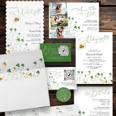 Shamrock Wildflower Elegant Wedding 3 Foto Save The Date
