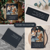 Minimale Kerstmis | Foto van Forest Green Feestdagenkaart