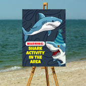Sharks in Disguise thema verjaardagsuitnodiging Kaart
