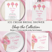 Ze Is Geschept Ijs Bruiloft Feest Papieren Bordje