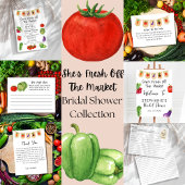 Ze is vers van de markt Groenten Vrijgezellenfeest Acryl Uitnodigingen