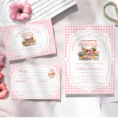 Ze is vers van de markt display douche informatiekaartje