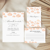 Dank je Cloud 9 Pastel Minimal Bruidsdouche Ronde Sticker