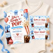 Ze staat op het punt te bevallen Jongens baby show Cadeaulabel