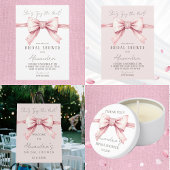 Pink Bow Shes Tying the Knot Vrijgezellenfeest Papieren Bordje