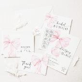 Roze Lint Bruiloft Ronde Sticker