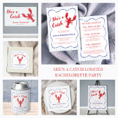 She’s a Catch Lobster Bachelorette Welcome Poster