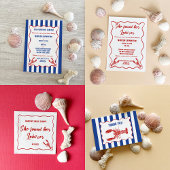 She Found Her Lobster Nautical Bridal Shower Ronde Kartonnen Onderzetter