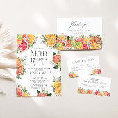 Citrus Vrijgezellenfeest Dank u Bedankkaart