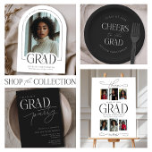 Zwart Wit Boog Foto Custom Afstuderen Cadeaupapier