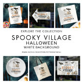 Ghost Bat Pumpkin Naam Spooky Halloween Bash Servet