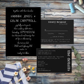 Casual Handgeschreven Typografie Wit & Zwart Reclamebord Met Voetstuk