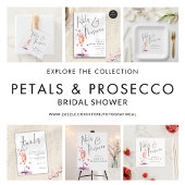 Petals en Prosecco Welkom in Vrijgezellenfeest Acryl Bord