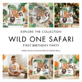 Budget Wild One Safari Dieren 1e Verjaardagsfeestj