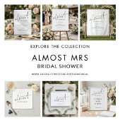 Almost Mrs Whose Memory with Bride Game Card Kaart