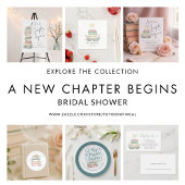A New Chapter Books Bubbly Bridal Shower Kaart