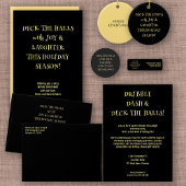 Deck the Halls Quirky Tekst Naam Kerstmis Koffiemok