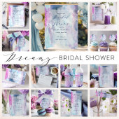 Dreamy Spring Watercolor Bridal Shower Hand Fans Handwaaier