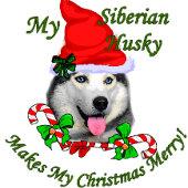 Siberian Husky kerstcadeaus Stropdas