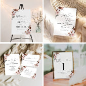 Zijde Bloemen Alles in een bruiloft Uitnodigen All In One Uitnodiging