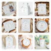 Een Gekke Goose Blue Bow eerste verjaardag Bedankdoosjes