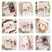 Twee Gekke Goose Christmas Bow 2e Verjaardag Foto Kaart