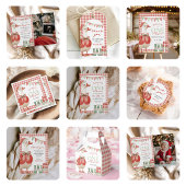 Gekke Goose Christmas Gingham 1st Birthday Foto Kaart