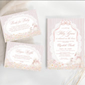 Silly Goose Lace Wildflower Pink Baby Shower Bedankjes Labels
