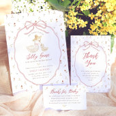 Preppy Bow Coquette Calligrafie Retouradres Zelfinktende Stempel