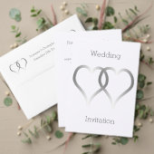 Trouwtafel nummer Zilveren Harten Kaart (Personaliseer deze collectie van deze onafhankelijke maker. Test)