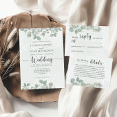 Eucalyptus groene waterverf bruiloft notitieboek