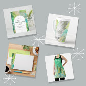 Artistiek Kerst Waterverf Tree Pattern Kaart