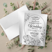 Wedding Party Silver Hearts Grey Elegant Dinner Menu (Personaliseer deze collectie van deze onafhankelijke maker. Test)