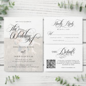 Eenvoudige stijlvolle elegante alles in één QR-cod Kaart (Personaliseer de collectie van deze zelfstandige maker.)