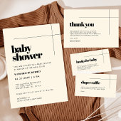 Eenvoudig elegant & chique Baby shower Kaart