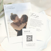 Chic Script-Passen getrouwd of Weduwkeeradres Rubberstempel