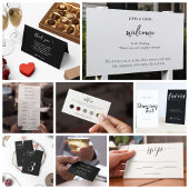 Elegant zwart-wit bruiloft thema ronde sticker