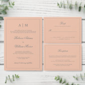 Stijlvol en Elegant Blush Roze Etiket (Personaliseer de collectie van deze zelfstandige maker.)