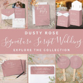Dusty Roos Handtekening Script Bruiloft Welkomstbo Poster