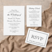 Eenvoudig Elegant Script Bruiloft Gereserveerd Plaatskaartje (Personaliseer de collectie van deze zelfstandige maker.)